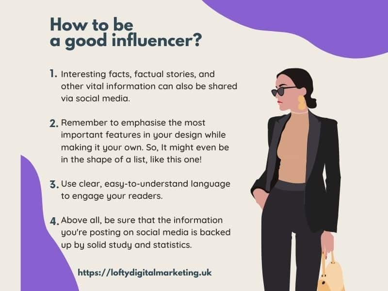 be an influencer on social media